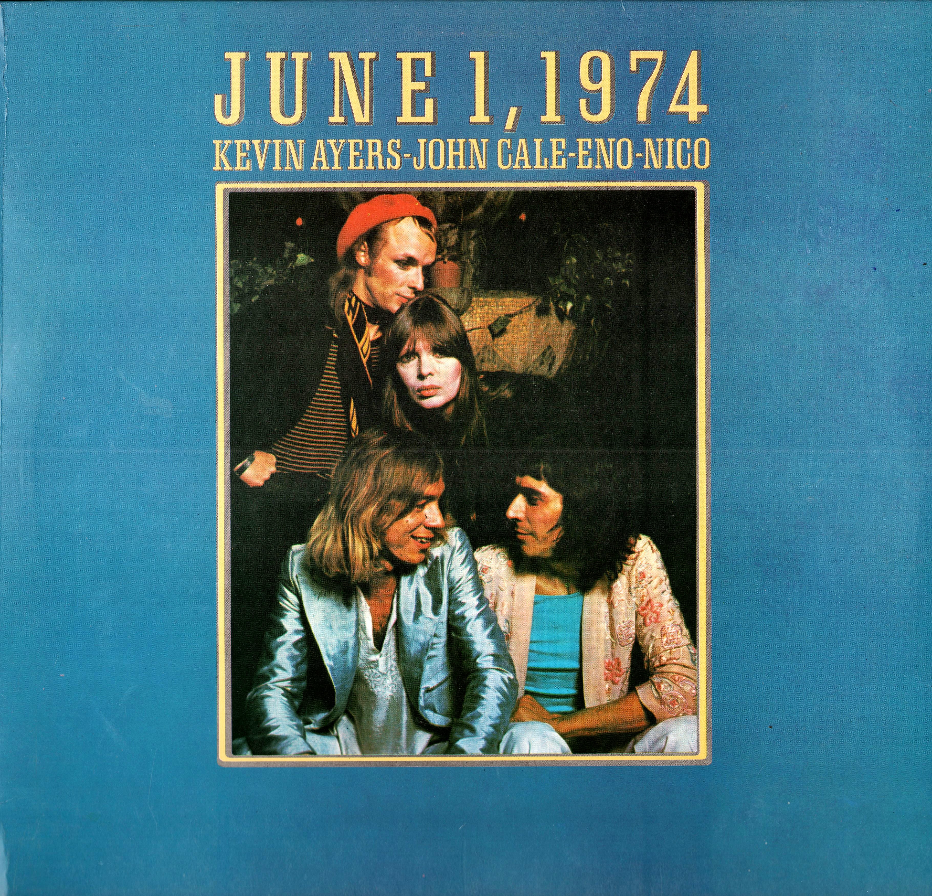 Kevin Ayers, John Cale, Eno, Nico – June 1, 1974 album art - Fonts In Use Kevin Ayers, John Cale, Eno, Nico – June 1, 1974 album art - Fonts In Use