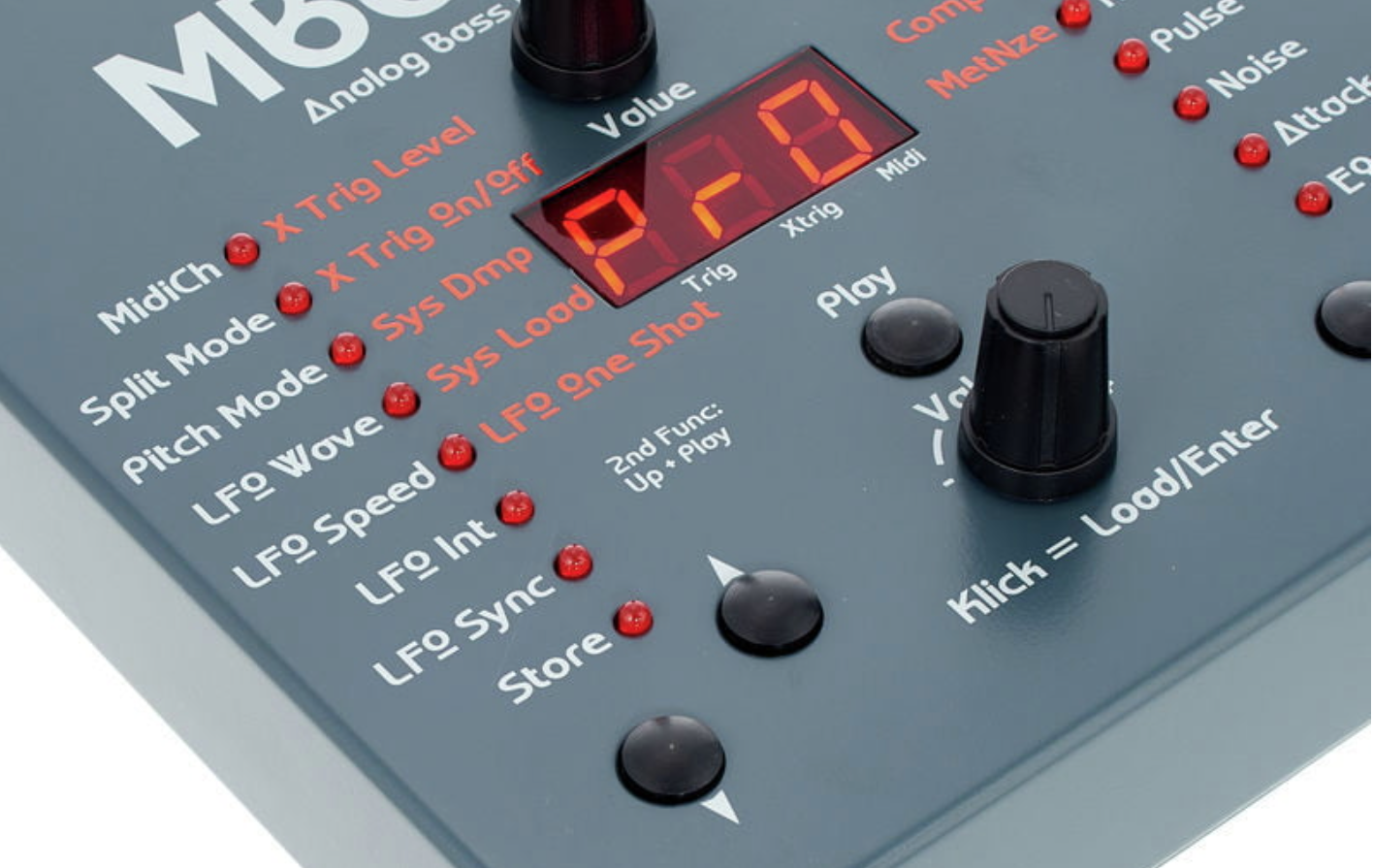 Jomox Mbase 11 Analog Bass Drum Module - Fonts In Use