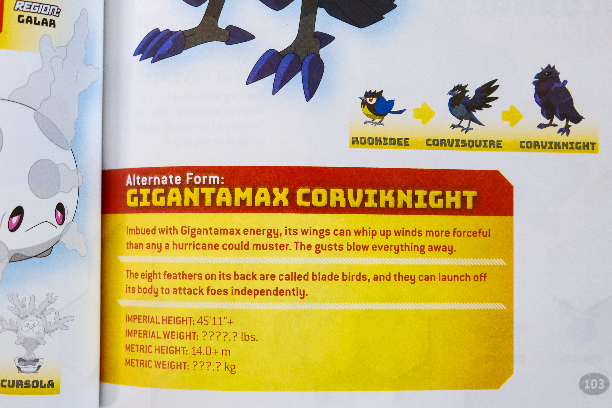 Handbook to the Galar Region (Pokémon) by Scholastic, jogo que não