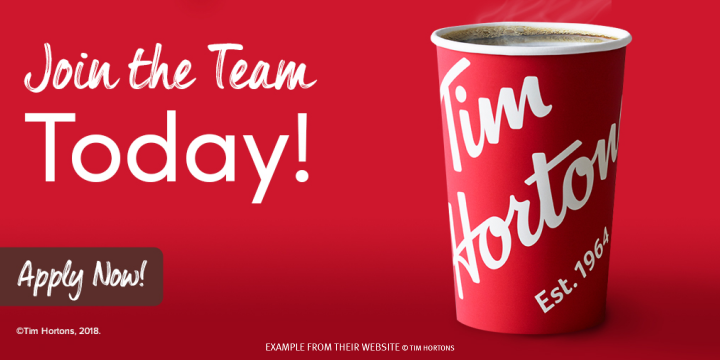 Tim Hortons logo and branding - Fonts In Use