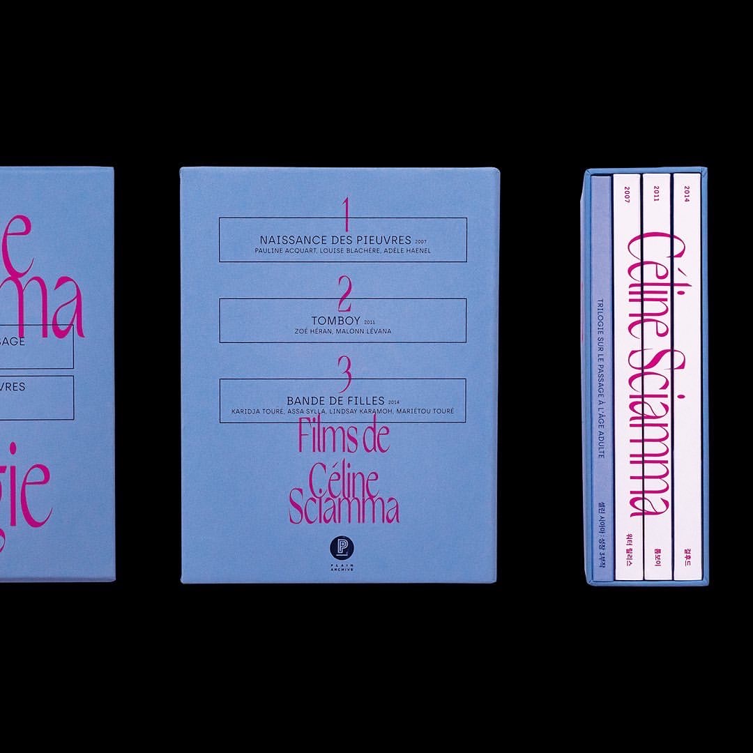 c-line-sciamma-trilogie-box-set-fonts-in-use